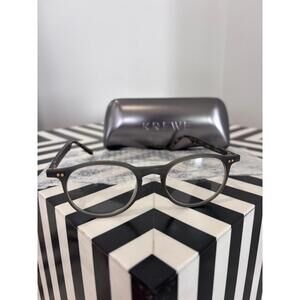 KREWE Calhoun Eyeglasses Matte Gray Frame 46-18 NEW w/ Case